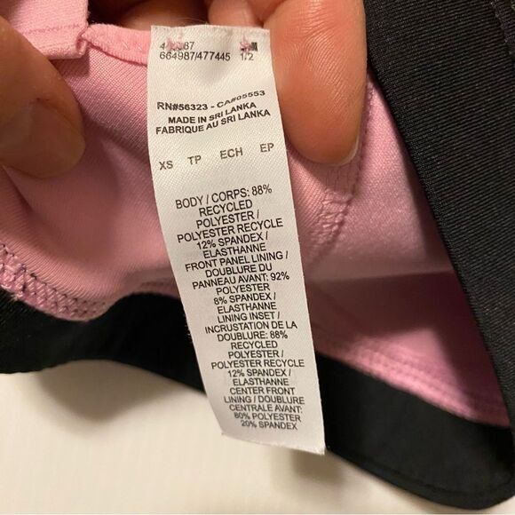 Nike High impact Support Padded Adjustable Sports Bra Strappy back pink XS - Picture 9 of 10